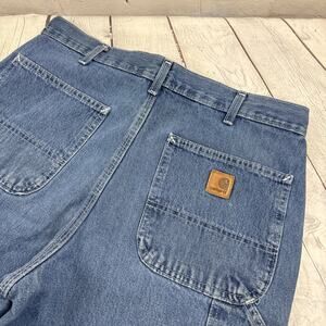 Vintage Carhartt Carpenter Jean Shorts Size 33 B28 DST YKK